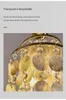 Hängslampor nordiska design skal ljus klassiskt guld vardagsrum tak dekor inredning belysning sovrum kök ö hängande lampa