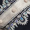 Этническая одежда Dashikiage Maxi платья для женщин Африканский летний половина рукава изысканные бусины мод