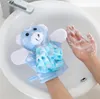 4 farben Tiere Stil Dusche Waschen Tuch Handtücher Nette Kinder Baby Dusche Bad Handtuch Bade Schwamm Körper Peeling Handschuh baden