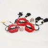 Braccialetti di collegamento YASTYT Stile creativo Sexy Labbro storto Nappa nera e gioielli di perline MIYUKI Moda tessuta a mano con perline