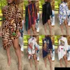 2023 Designer Women Dresses New Sexy Leopard Printed One Sleeve Off Shoulder Irregular Dress Plus Size Clothing