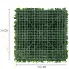 Dekorativa blommor Artificiellt gräs bakgrund vägg 50x50 cm paneler inomhus utomhus integritet skyddad och trädgård balkong staket skärmdekoration