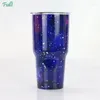 Water Bottles Creative 30oz Stainless Steel Cup Colorful Starry Coffee Outdoor Car Wholesale Ice Bully Gobelet Personnalisable