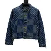 Luis Vuittons 23ss Man Designers Jackets de alta qualidade de jeans Jacquard Letters Roupe