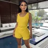 Casual Knit Tassel Skinny Two Piece Sets Women Sexy Strapless U-neck Crop Top And Shorts Matching Street Wear Slimming Suits