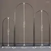 Party Decoration Metal Wedding Arch Set Of 3 Background Stations For Brides Indoor And Outdoor Decorations