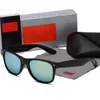 Designer ray luxos bandas polarizadas óculos de sol homens bens mulheres piloto óculos de sol quadro polaroid lente com caixa raybann