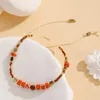 Bracelet de perles de riz brin tricot à la main perles mode bricolage Simple rond femme bohême réglable