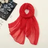 Scarves Oversize Chiffon Women Summer Shawl Sleeves Sun Protection Turban Wrap Scarf Beach Towel Bikini Cover Up Pareo Sarong Bandana