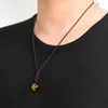 Hanger kettingen natuurlijke tijger eye stone voor mannen obsidian kralen armbanden mode gevlochten touwketen gelukkige sieraden