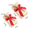 Altre forniture per feste di eventi 50 pezzi Scatole di caramelle Bowknot europee Regalo di favore Borsa per imballaggio a mano dorata dolce Baby Shower Decorazione di nozze 230510