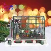 Feestdecoratie geanimeerde verlichte kerstdorp kas verzamelhuis balzaal transparant xmas huis accent open haard musical 230510