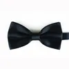 Groom Ties Bowtie for men's solid color double layer candy color groomsman bow tie 12*6cm