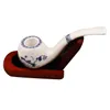 Smoking Pipes Hot selling 120mm lotus patterned ceramic pipe