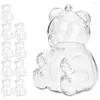 Emballage cadeau 30 pièces boîtes en forme d'ours petits cadeaux emballage de bonbons faveur de mariage traiter en vrac
