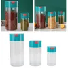 Storage Bags Vacuum Can 2100ml 1100ml 400ml Toxic Free Stackable Clear Airtight Jar For Flour Coffee Bean