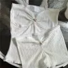 Dwuczęściowe spodnie damskie wróżki koronkowe koronkowe wykończenie rurki rurki górne szorty 90. Vintage Chic Women 2 Ustaw stroje klatki piersiowej Camis 230511