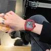 Richard's Mille Wrist Super Mechanical Watches Chronograph Rm50-03 Cassie Advanced Sense Wine Bucket Male Red Devil Herren Wasserdicht Designer Erstaunlich hohe Qualität 2p