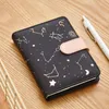 Notepads Agenda Planner Notebook Undated Starry sky A6 Small diary Fullyear planner Daily Monthly plan Soft leather cover 230511