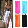 Swimwear Womens Swim Wear Bikini Cover Up Sheer Beach Mini Wrap Skirt Sarong Pareo Shorts Summer Beachwear