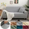 Stoelbedekkingen Jacquard Sofa Cushion Cover Elastic Polar Fleece Furniture Protector verwijderbare all-inclusive stretch bank