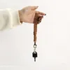 Keychains Hand-woven Keychain Cotton Rope Ornament Crochet Keys Strap Anti-Lost Phone Chain For Women Men Car Bag Hanging Pendant Charm