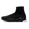 Ankle Sock Boots For Men Women Breathable Knit Summer Gym Casual Shoes Tripler Black White Grey Flat Cushioned Sole Walking Designer Bottes Slip On Lace Up Sneaker