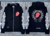 Moda de luxo jaquetas femininas designer zíper sweatshirts coração ferradura cruz impressão marca ch hoodies mulheres cromos casaco casual pulôver solto camisola jaqueta t5