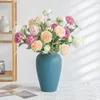 Fleurs décoratives 52 cm Pivoine Artificielle Bouquet 3 Tête Faux Pour La Maison Chambre Décor Jardin De Mariage Fournitures Décoration Intérieur DIY Vase