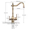 Keukenkranen waterfilter kranen kranen dubbele tuit kraanmixer 360 graden rotatie zuivering functie TAPS 230510