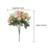 Decoratieve bloemen 1 stel kunstmatige verschillende zijden rozenboeketten Hydrangea Peony Vintage Bride Holding Fake Family Wedding