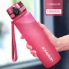 UzSpace sportwaterfles BPA gratis 500/1000 ml Tritan Frosted Plastic Lekproof Shaker Tea Filter beker voor reisgymn aan de buitenlucht
