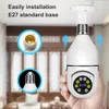 Caméras embarquées Ampoule E27 Surveillance Wifi 5G Caméra IP 2MP Vision nocturne Caméra intérieure sans fil CCTV Caméra de protection de sécurité vidéo