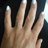 Band Rings Design Fashion CZ Adjustable bet 26 Initial Letter Ring For Women Simple Minimal Chain Link Jewelry Wholesale 230511