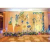 Party Decoratie Wedding Stage Grid Decoratieve bloemenballonnen achtergrond Stand Iron Arch rechthoekig scherm afgeschuinde decoratieparty