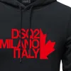 DSQ2 Designer Men Hoody Designer Classic Wests Luxury Hoodie Gedrukte heren en dames vintage pullover sweater Hooded Naxian 23SS US SIZE OVERHIRT