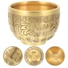 Bowls Brass Ornaments Chinese Bowl Decorations Home Money Treasure Tabletop Pure Desktop Adornment Gold Basin