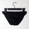 Mutande Ice Silk Sexy Solid Underwear Slip da uomo Mutandine da bikini a vita bassa traspiranti