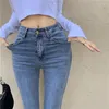 Women's Jeans Varofi 2023 Spring Women's High Waist Straigh Wide Flared Pants Patch Side Slit At The Ankle Y2k