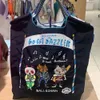 Marsupi Cat Embroidery Eco Designer per donna Spalla Ball Tiger Shopper Tote Manico in corda Borse e portamonete Animal Hobo 230511