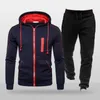 Gym Clothing 2 Pcs/Set Coat Sweatpants Set Solid Color Elastic Waist Thermal Breathable Pants For Home