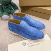 LP PIANA Open Walk stivaletti in pelle scamosciata Vera pelle di lusso designer slip on scarpe da uomo stivaletto corto tacco basso punta arrotondata stivaletti Martin fabbrica Calzature