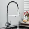 Kitchen Faucets Black Filtered Water Dual Spout Faucet Mixer Purification Crane For 230510