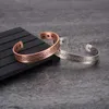 Urok Bracelety Pure Copper Men Magnetyczne Vintage Regulowane 6pcs Magnes Mankiety Energia Zdrowia dla 230511