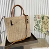 Designer Bolsa de praia Bag de verão lafite Praia de praia Sacos errantes de palha Haband estilo casual resort estilo