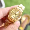 Gold Watch Automatyczny ruch mechaniczny Women 29 mm Sapphire Smaphire Classic Business Waterproof Waterproof Montre de Luxe