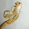 Pinces à cheveux rétro épingle à cheveux bâtons pour femmes en forme d'écureuil en bois chinois Hanfu Accessoreis Vintage chignon fourchettes baguettes