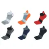 Sportstrumpor 1 par Fem finger Ankle Sport Socks Cotton Mens randiga mesh andningsbara formning av anti-friktion Inga showstrumpor med tårna 39-46 P230511