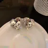 Rücken Ohrringe Kristall Clip für Frauen keine durchbohrten geometrischen Strass Ohr Aussage Schmuck Großhandel