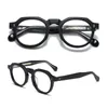 Sunglasses Acetate Reading Glasses Men Women Vintage Round Prescription Eyeglasses Frame Anti Blue Light 0 1.0 1.5 1.75 2.0 2.25